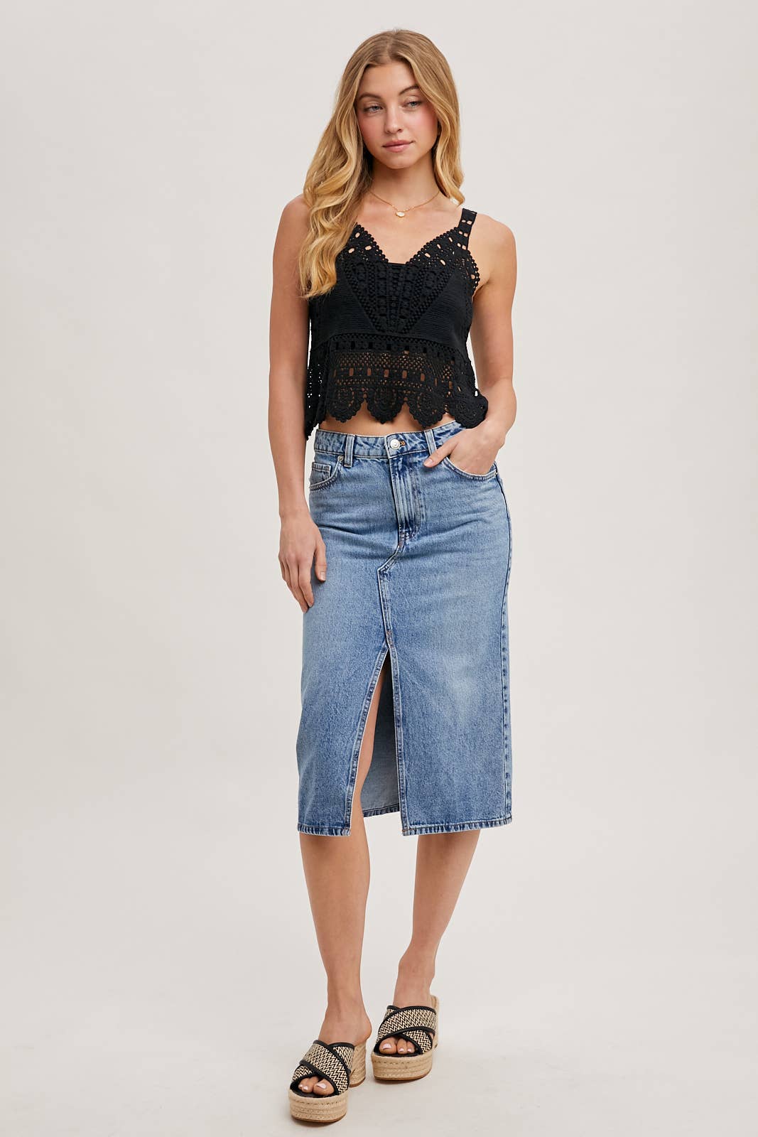 Coastal Muse Crochet Tank