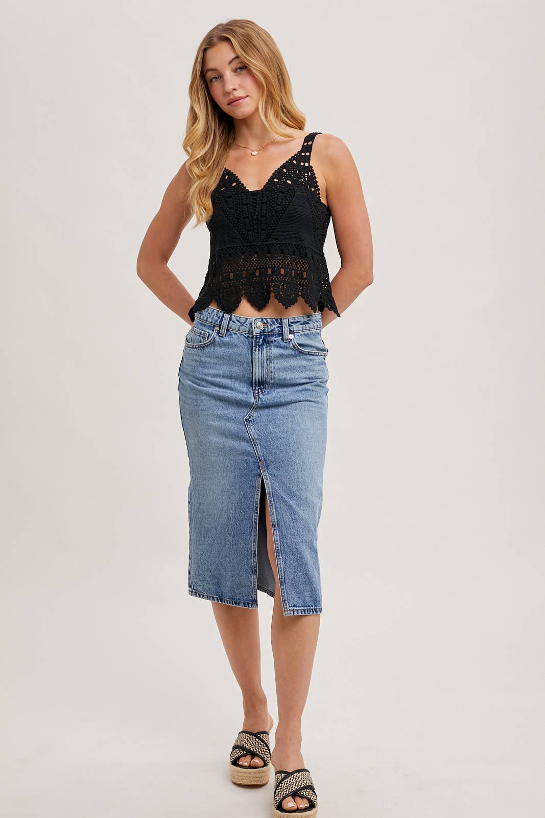 Coastal Muse Crochet Tank
