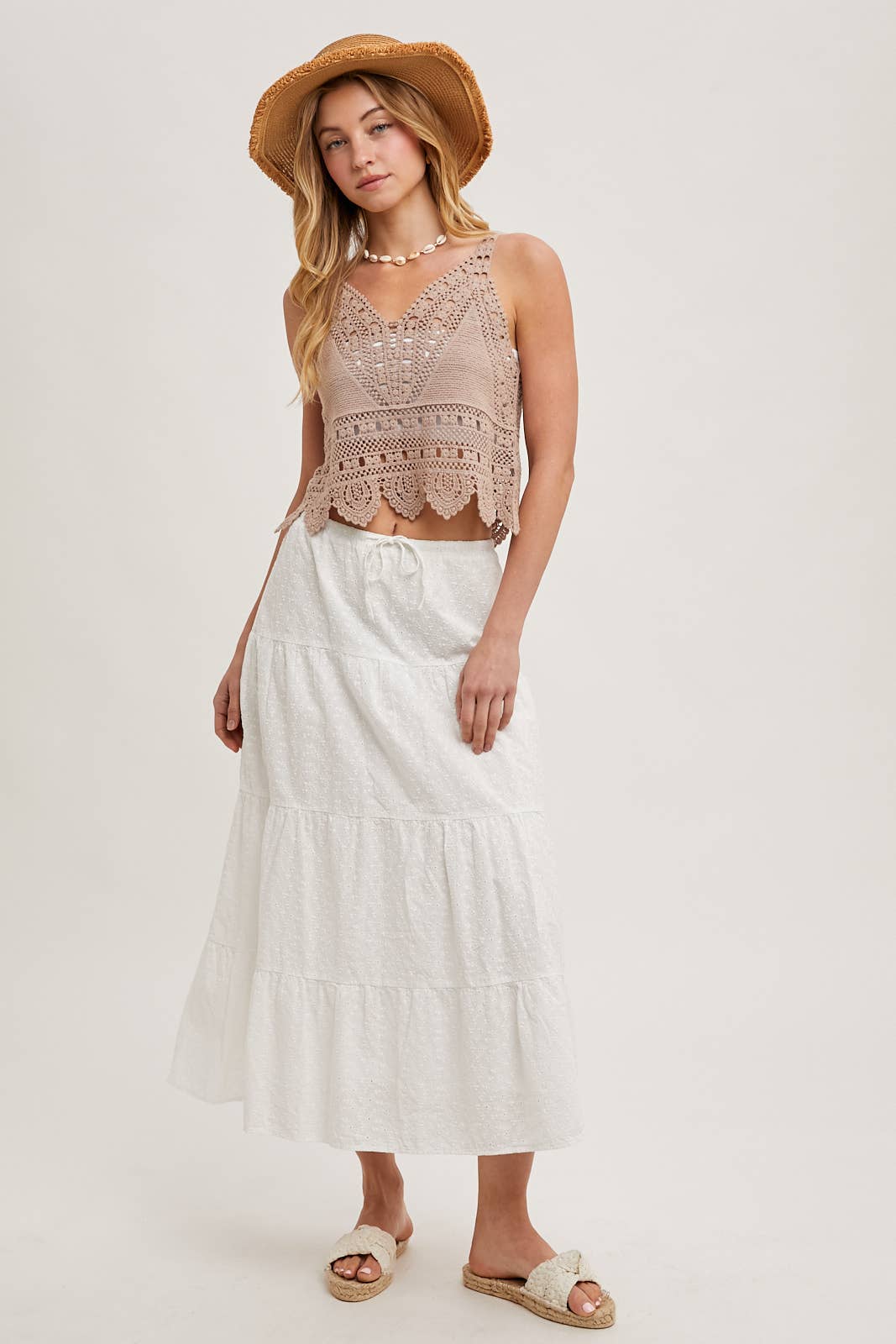 Coastal Muse Crochet Tank