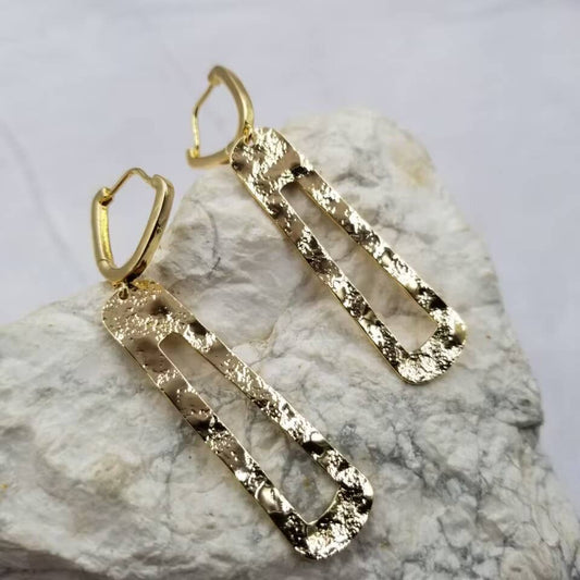 The Golden Geometry Earrings