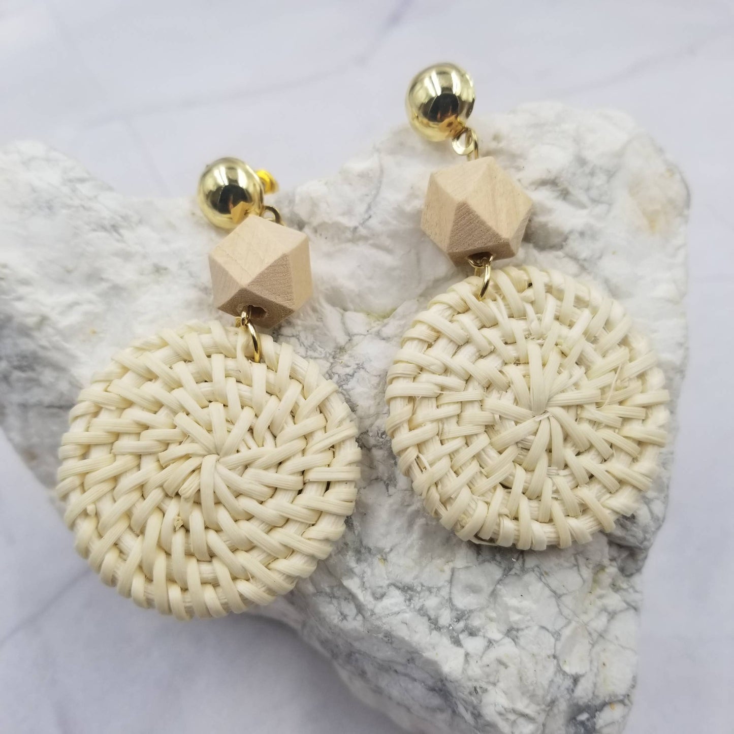 The Boho Breeze Rattan Earrings