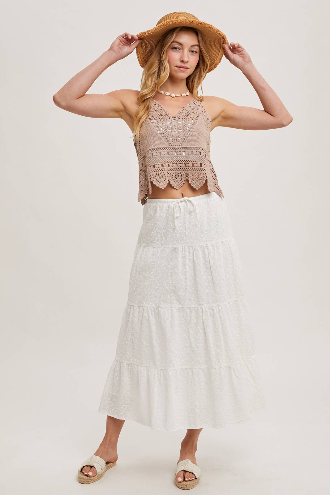 Coastal Muse Crochet Tank