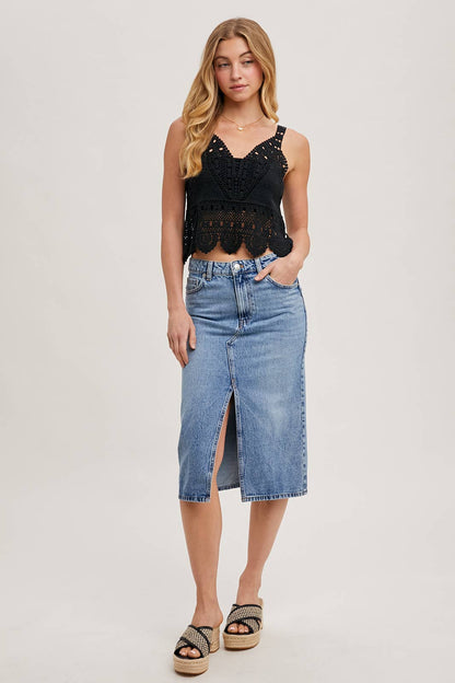 Coastal Muse Crochet Tank
