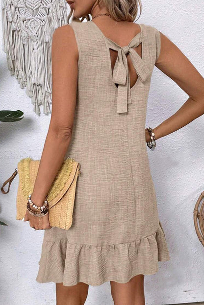 Classic Knot Back Mini Dress