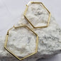 The Golden Hex Statement Earrings