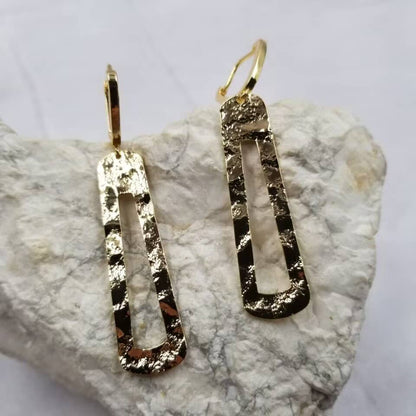 The Golden Geometry Earrings