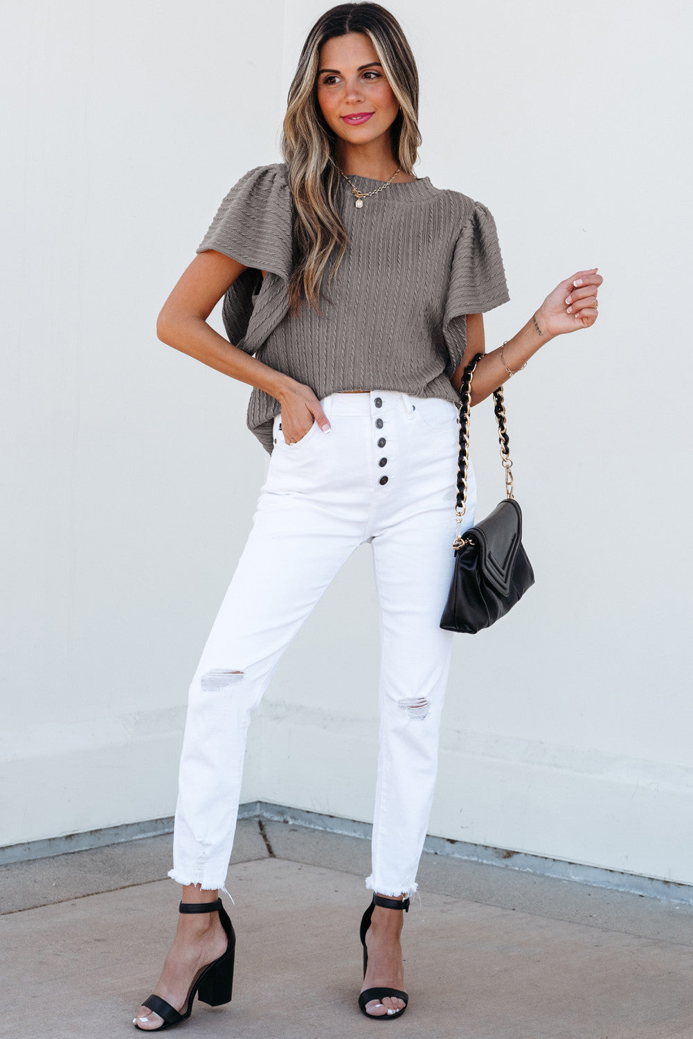 Flutter Sleeve Top