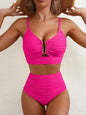 Zhara Textured Bandeau Bikini Set